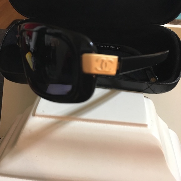 SOLD Chanel Black Square Sunglasses 1067608 5026 - Picture 7 of 8